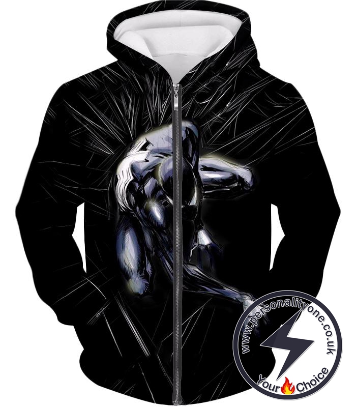 Dark Spider-Man Venom Black Zip Up Hoodie